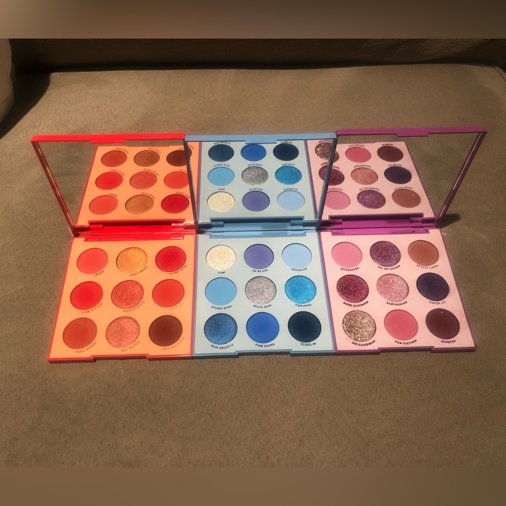 Colourpop palettes! 💙💜❤️